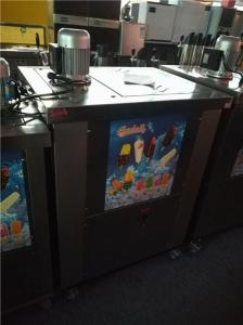 R404a SS201 Popsicle Ice Cream Machine With 4 wheels