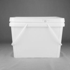 China 20 Liter Large Capacity Square Five Gallon Buckets PP Material wholesale