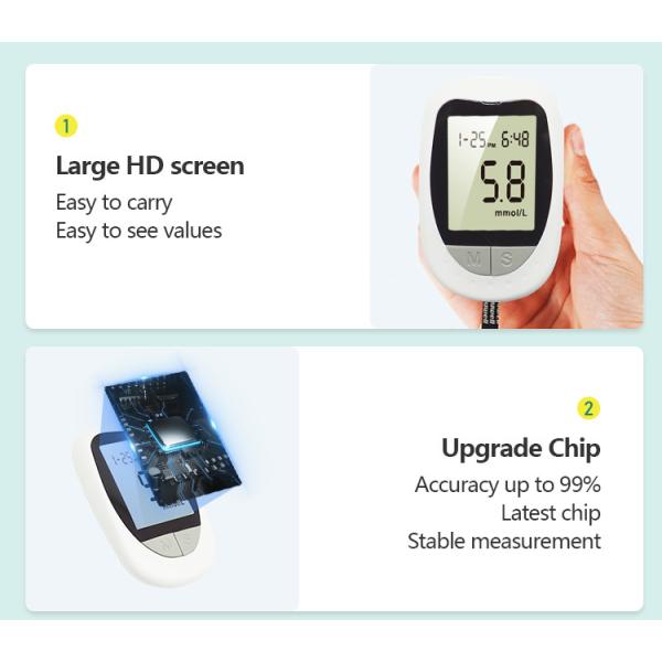 8s Digital Home Glucose Monitors Portatil Glucose Meter Sterile