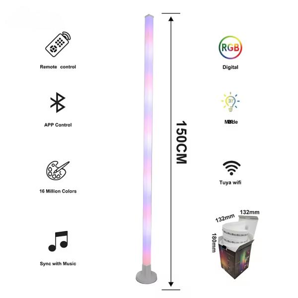 App Control Bluetooth Atmosphere Smart Home Light RGB Music Sync Standing Lamp
