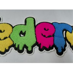 Washable Towel Embroidery Patch , Heat Transfer Labels For Garment