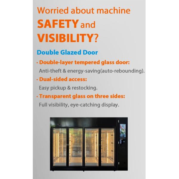 Smart Flower Vending Machine with 10 inch Touchscreen, Android 11.1 OS, and 32 Lockers for Fresh Flowers Preservation