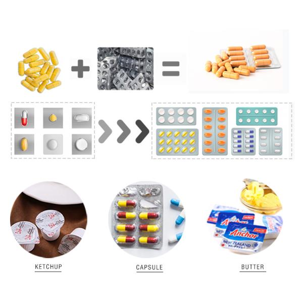 PVC Aluminum Foil Softgel Blister Packaging Machine 2.2kw