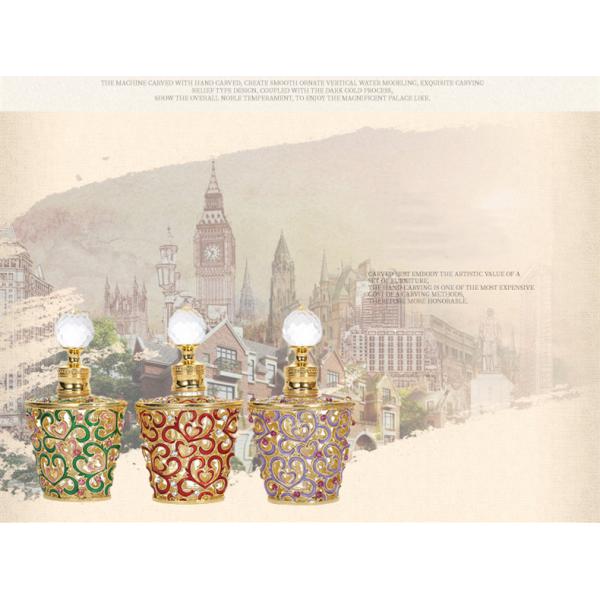 SGS 15ml Crystal Perfume Essential Oil Bottle Screen Printing