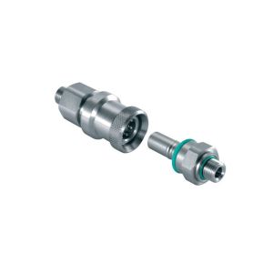 BSPP Connect Under Pressure Flat Face Hydraulic Couplers