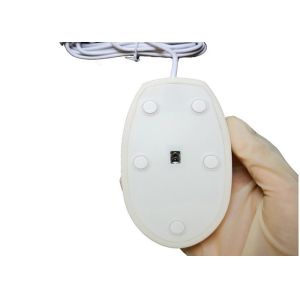 Anti Bacterial Black / White Wireless Mouse , Medical Ergonomic Computer Mouse