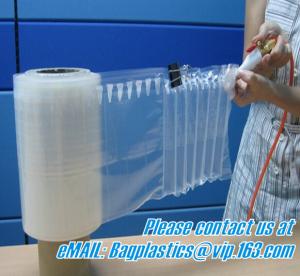 China OEM/ODM China Plastic Bubble Cushion Wrap Air Bubble Film Packaging For Protective Air Column Pillow Air Cushion, bageas wholesale