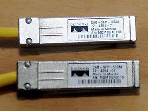 Quality Genuine Cisco CAB-SFP-50CM SFP Interconnect Patch Molex Cable for sale