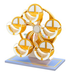 China Custom Soft Play Equipment Orange Miniature Ferris Wheel Commercial wholesale