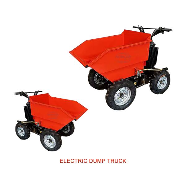4 Tire Electric Starting Mini Dump Truck Work Continuously For 4 Hours