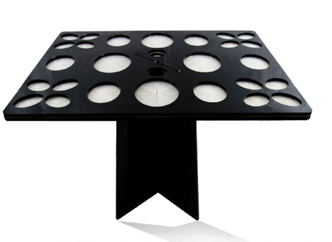 Acrylic Basic Makeup Tools 26 Holes Folding Makeup Brush Holder