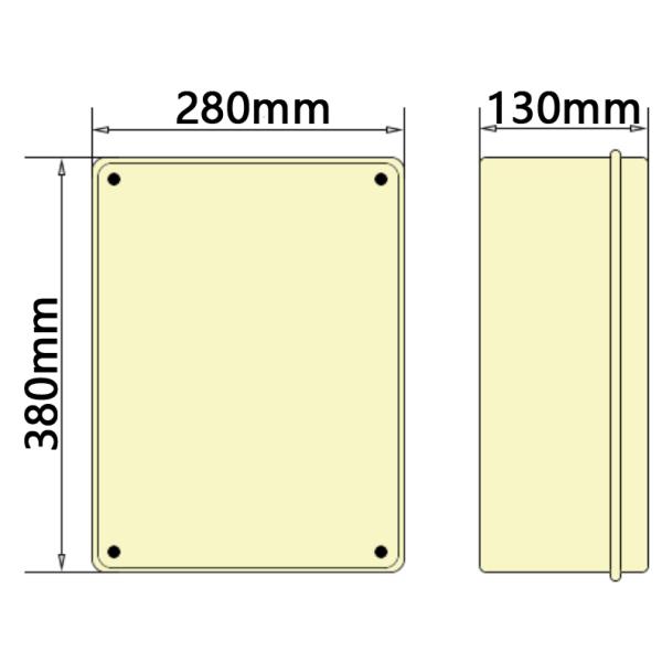 Syntax JJ17 Wall Mounted Distribution Box 32AMP Three Phase Earth Leakage Protection Maintenance Box 280*380*130mm