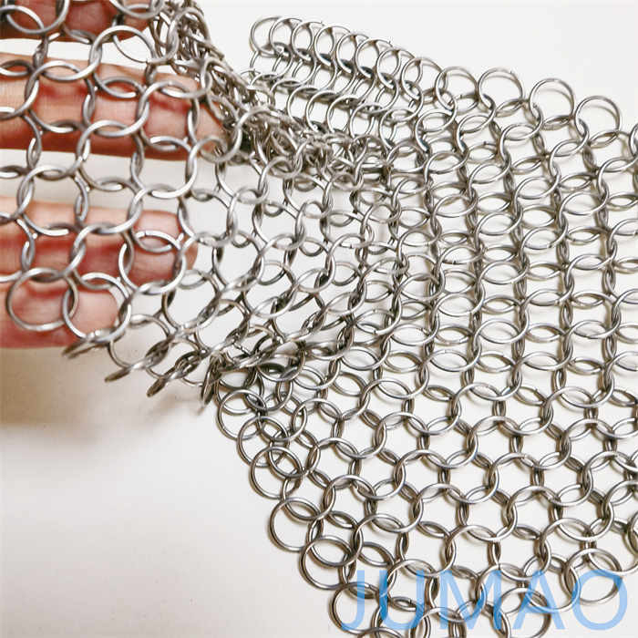 OEM Interior Ring Mesh Curtain Chainmail Fireplace Curtain
