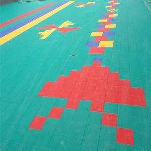 China Smellless Polypropylene Interlocking Gym Floor Mats Removable wholesale