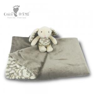 China PP Cotton Baby Bedding Set Leopard Rabbit Fleece Blanket 75 X 87cm wholesale