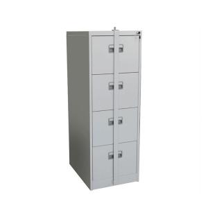 China Office Document Lockable Metal 4 Drawer Filing Cabinet with Locking Bar wholesale