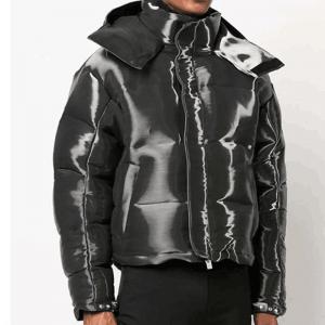 China                  OEM Custom Wholesale Reflective Nylon Men′s Metallic Custom Winters Bubble Coat Logo for Shiny Men Padded Down Puffer Jacket              on sale