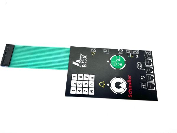 Quality OEM Customized Design Rubber Membrane Keyboard Industrial With Glossy Surface for sale
