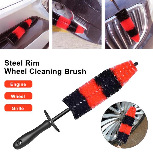 Long Handle Polyethylene Car Wheel Cleaning Brush 45cm X 6.5cm