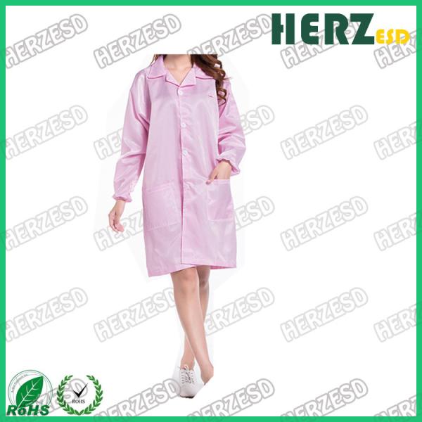 Durable ESD Smocks For Electronics Manufacturing And Assembly Antistatic Workwear Labcoat