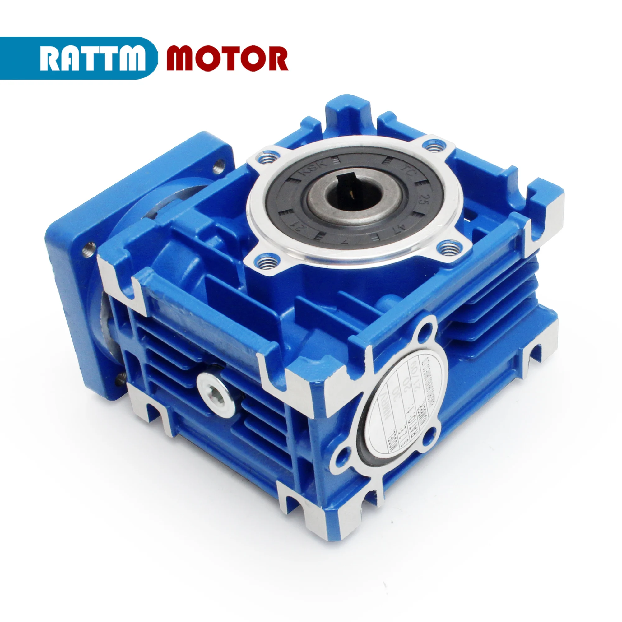 NMRV063 Worm Gear Gearbox Ratio 5: 1-100: 1 For Nema 42 Servo Stepper Motor