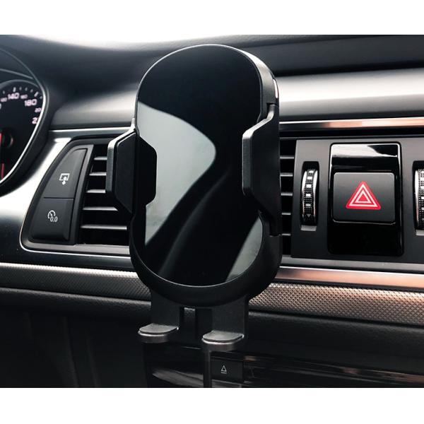 Space - Ssaving Mobile Phone Wireless Charger Car Holder ABS + PC + Silicon Material