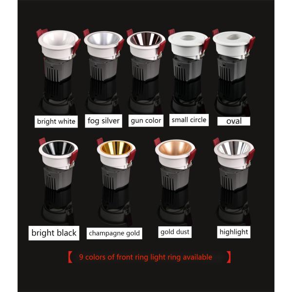 Anti Glare Led Spot Lights 15W AC180V Dimming For Families Ceiling Decoration