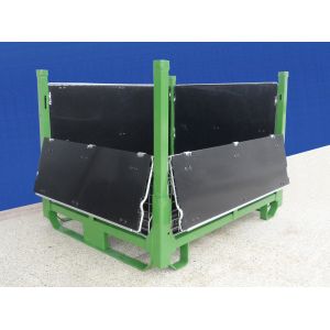 China Durable Collapsible Wire Container Large Load Capacity With PP Sheets wholesale