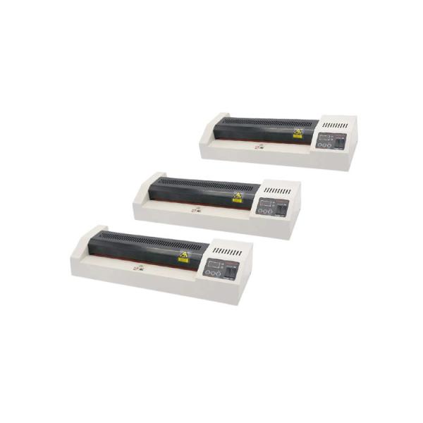 Quality 330mm Width Cold Hot Lamination Machine , 4 Rollers Roll Laminator With LED Display for sale