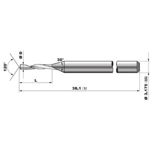 China RHF Soft PCB Router End Mill Bits For Aluminum wholesale