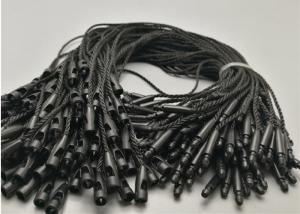 White Plastic Clohting Tag String Black Stock Hang Tag With Bullet Clasp Manufacturer
