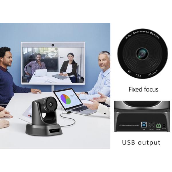 Fixed Focus 38400bps 8.29MP 4K PTZ Camera 3840*2160 For Huddle Rooms