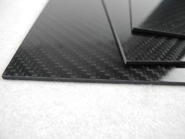 Quality Matte 3K Twill / Plain 500*600mm Carbon Fiber Sheet 4mm Thickness for sale