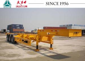 China Gooseneck 40 FT 3 Axle Skeletal Container Trailer For Container Terminal wholesale