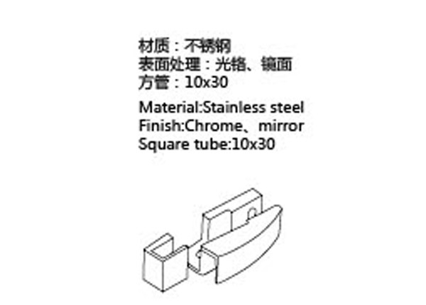 Furniture Hardware Glass Door Fitting Fashion Design For Household Doors