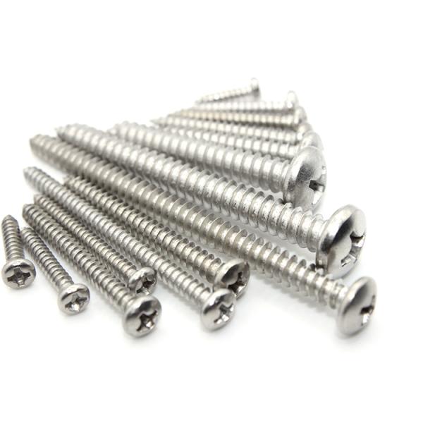Stainless Steel or Zinc Plated Self Tapping Screw with Phillips Torx Pan Head