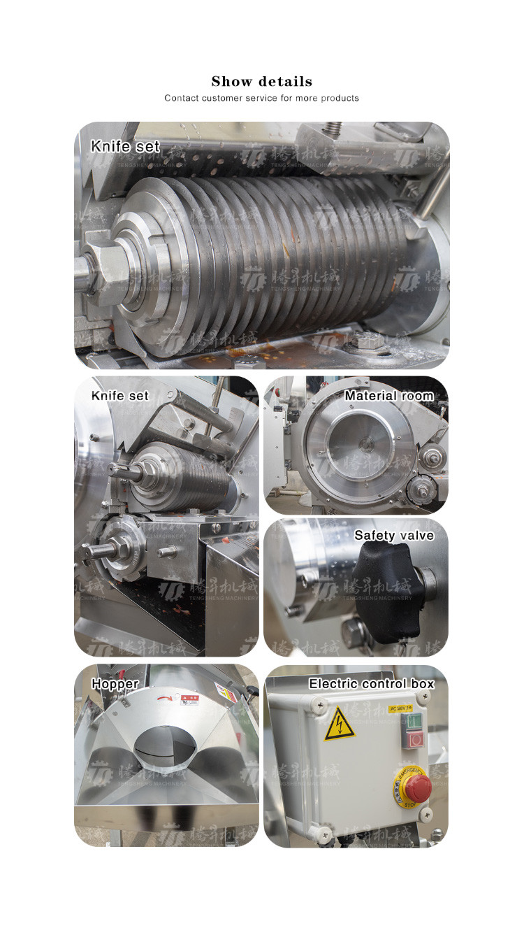 1000KG/H Fruit and vegetaicing machine Automatic multi-functble large commercial dional fruit dicing machine