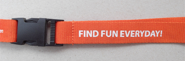 Premium screen printed polyester safety neck lanyards for corporate branding promotion,