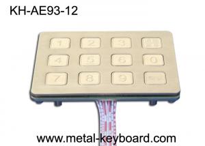 China 12 Keys Outdoor  Access Kiosk Metal Keypad with IP65 Water proof wholesale