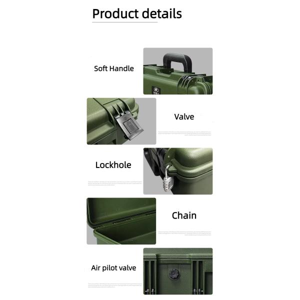 Lockable IP67 Waterproof Tool Storage Case with Custom Foam