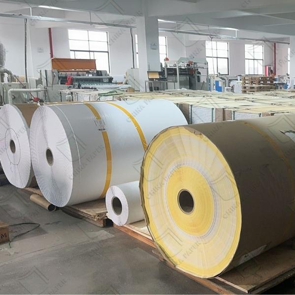 High Gloss White Cast Coated Paper Facestock Adhesive Sticker