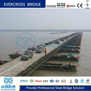 China Heavy Loading Bailey Pontoon Floating Bridge For Emergency Situation wholesale