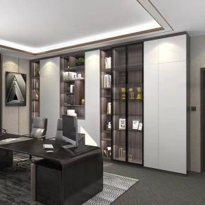 Upright Wall Mounted Glass Showcase Display Cabinet Unit Plywood Hardwood