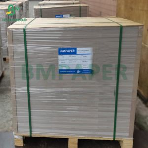 China 1mm 820g White Cardboard With Grey Middle 2 Layers Laminated Carton Board 31 X 43 on sale