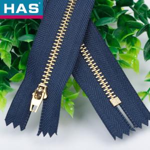 Home Textile Brass 3 Metal Teeth Zipper For Bag Jeans Dress Custom Zipper Sliders