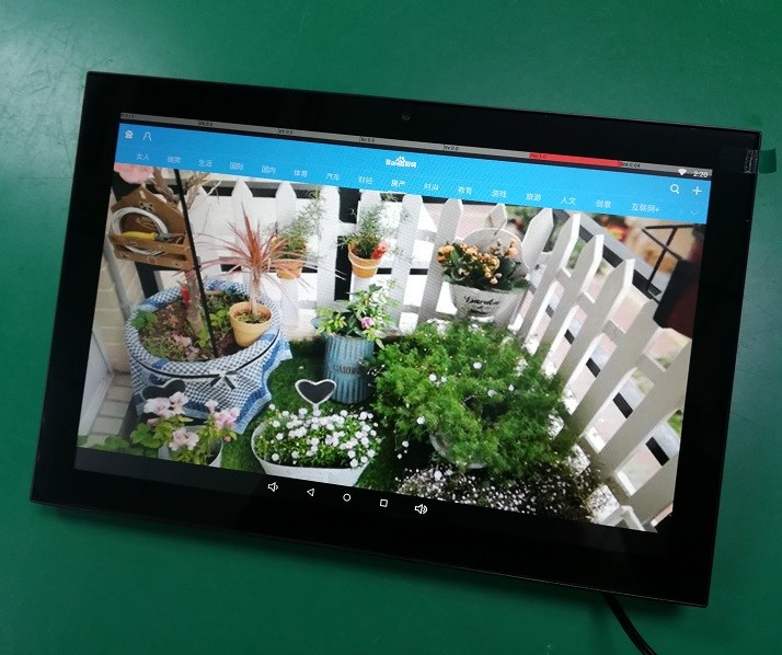 10 Inch Android POE Wall Mounted Tablet With LED Light NFC Reader For Time Attendance