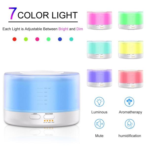 Ultrasonic Waterless Auto Off 500ml Plastic Aroma Diffuser