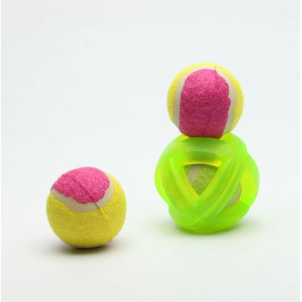 Christmas Plastic Chew Toys For Dogs Indestructable Dog Fetch Ball Set