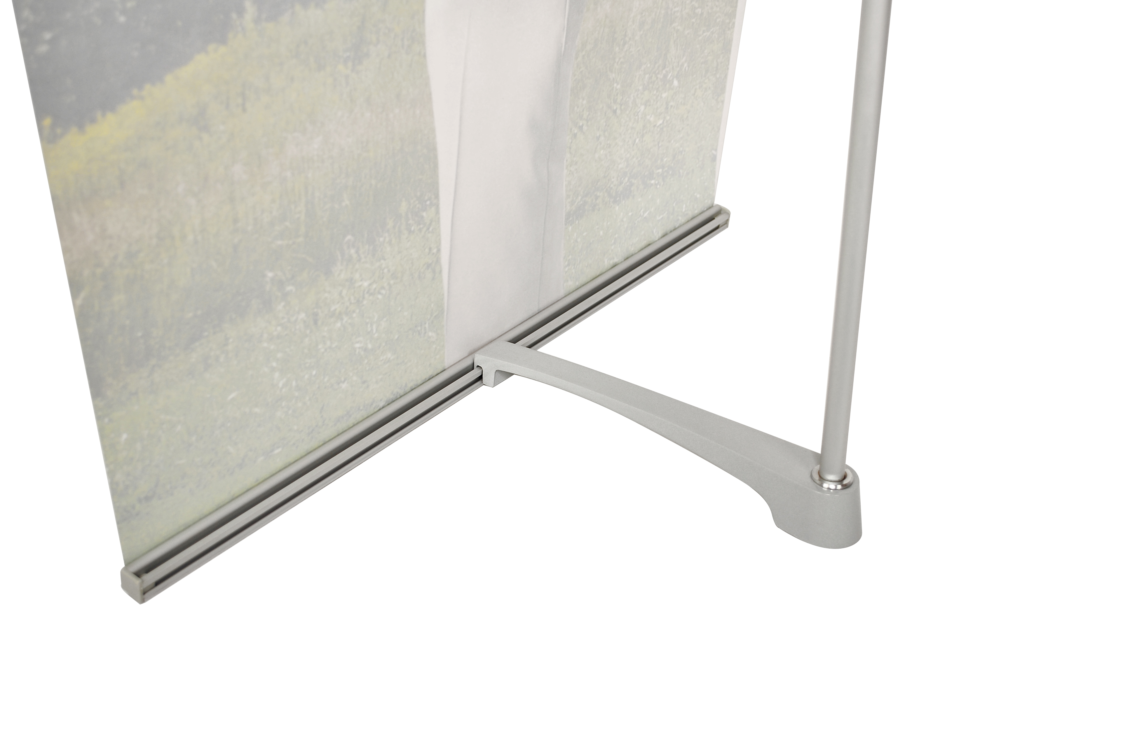 L Shape Roll Out Banner Stands , Easy Carry Stand Up Advertising Banners