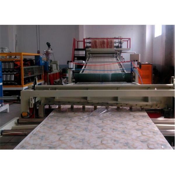 Plastic PVC Marble Sheet Machine / Extrusion Line Stone Sculpture Flooring